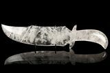Hand Carved, Sharp Quartz Crystal Bowie Knife - Vicious! #191940-1